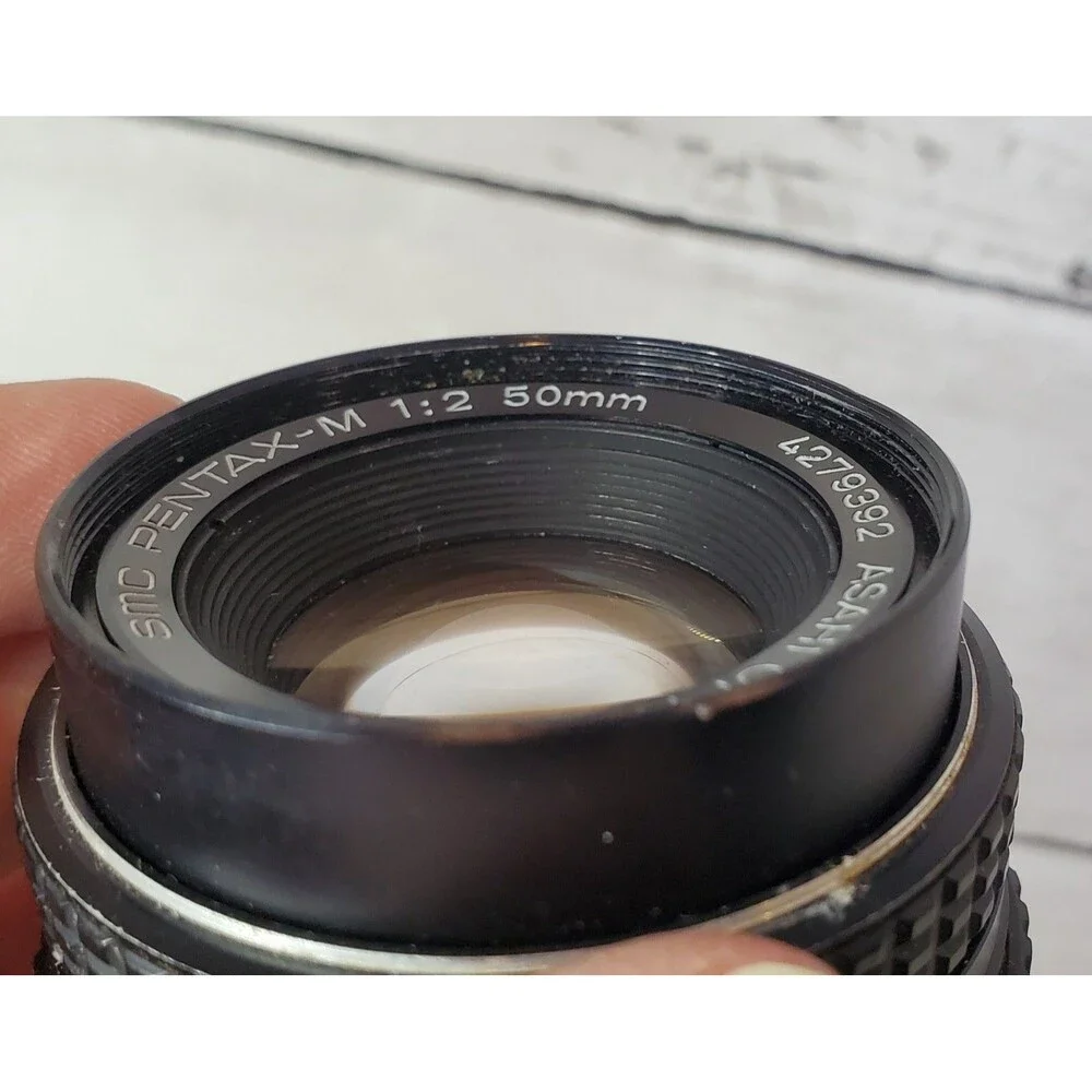 Vintage SMC Pentax-M 50mm f/2 Manual Focus Lens Asahi Optical K Mount Japan